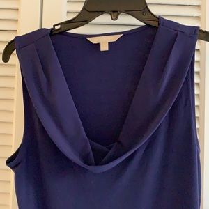 Banana Republic Navy Scoop Neck Top - Small